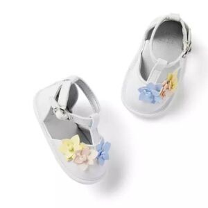 Janie and Jack 100049344 Baby flower t-strap sandal NWT size 12-18 m